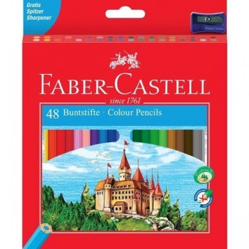 Lápiz de color Faber Castell - 3,5 mm - Colores surtidos - Incluye sacapuntas