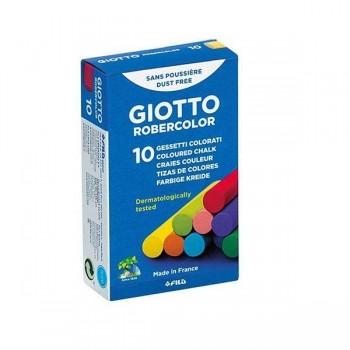 Tiza Giotto Robercolor colores surtidos en caja de 10uds
