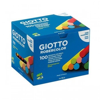 Tiza Giotto Robercolor colores surtidos en caja de 100uds