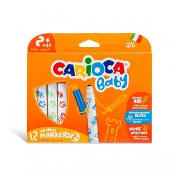 Rotulador Carioca Baby - Colores surtidos - Estuche 12 ud