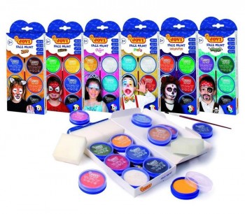 Botes maquillaje Jovi Face Paint 8ml + accesorios en caja de udes