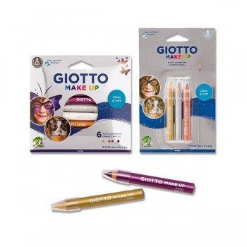 Lápiz cosmético Giotto Make Up - Colores metálicos - Pack 6 ud