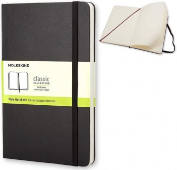 Cuaderno Moleskine Classic Pocket - Cosido - Tapa dura - 9 x 14 cm - 192 hojas - 70 g - Color negro