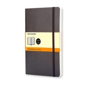 Cuaderno Moleskine Classic Large - Cosido - Tapa blanda - 13 x 21 cm - 240 hojas - 70 g - Color negr