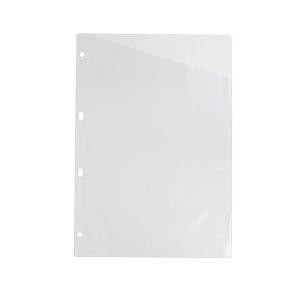 Fundas planos Grafoplas corte diagonal PVC taladros A4 transparente en cajas de 100uds