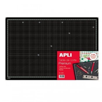 Tabla de corte Apli PVC Premium 300x450x5mm A3 negro