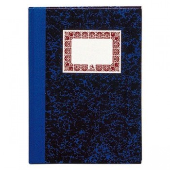 Cuaderno cartoné Dohe rayado horizontal 100h folio azul
