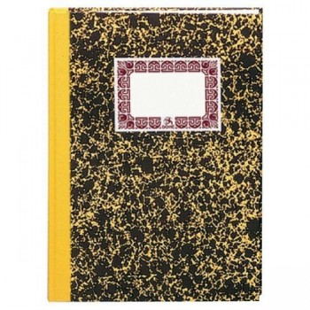 Cuaderno cartoné Dohe cuentas corrientes 100h folio amarillo