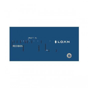 Talonario recibos Loan 21x10,5cm