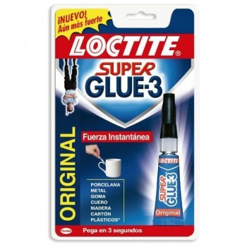 Tubo pegamento Loctite Super Glue3 original 3g