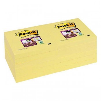 Notas adhesivas Post-it Super Sticky - 90 hojas - 76 x 76 mm - Color amarillo