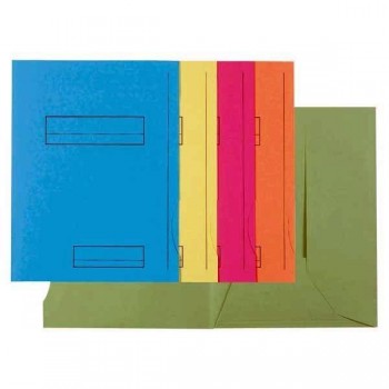 Subcarpeta Exacompta 2 solapas 210g 5 colores surtidos en paquetes de 50 udes