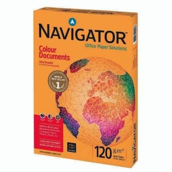 Pack 250h papel Navigator Colour Document 120g A4 blanco