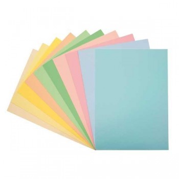 Paquete de 250hojas de papel color Fabrisa 80g A4 surtidos