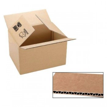 Pack 10 cajas embalaje de cartón pack canal sencillo 3mm 600x400x290mm