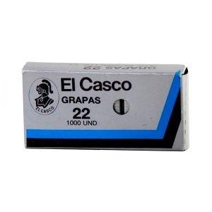 Grapas El Casco - Galvanizadas (plata)- 30 hojas - Caja 1000 grapas