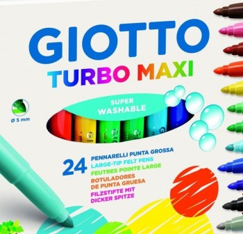 Rotulador Giotto Turbo Maxi - 5 mm - Colores surtidos
