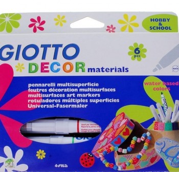 Rotulador decorativo Giotto Decor Materials - Colores surtidos