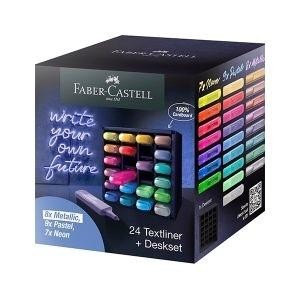 Set 24 marcadores fluorescentes Faber-Castell Textliner 46 colores surtidos