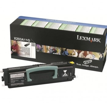 Tóner láser Lexmark retornable X203A11G 2.500 pag negro