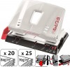 Taladro Advanced metal 2 agujeros 20/25 hojas color metal blanco