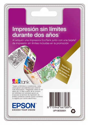 EPSON Tarjeta Unlimited Printing Epson