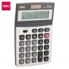 Calculadora sobremesa DELI E1222 12 dígitos plata 166x103x30mm. (pila LR54)