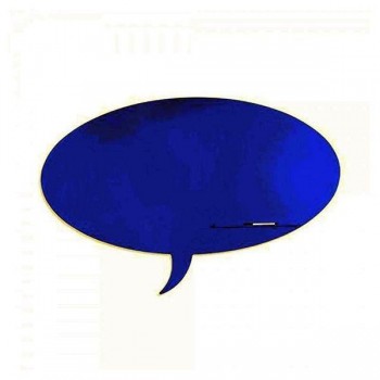 Pizarra Skin Shape Talk superficie lacada 75x115cm color azul