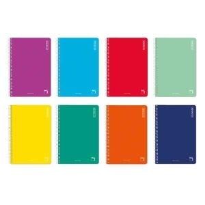 Cuaderno Pacsa Basic - Espiral - Cartón - 80 hojas - 60 g - Colores surtidos