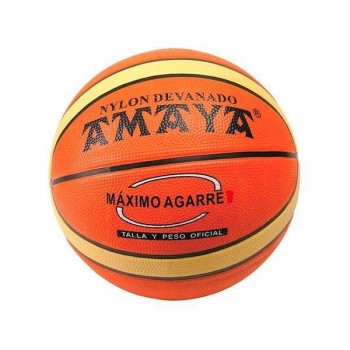 Balón de baloncesto Amaya bicolor caucho celular n.6