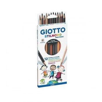 Lápices de colores Giotto Stilnovo Skin Tones - Colores piel - Caja 12 ud
