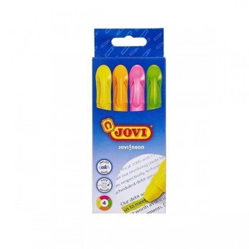 Marcador fluorescente Jovi - Stick - Gel - Colores surtidos - Pack 4 ud