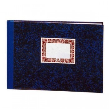 Cuaderno cartoné Dohe rayado horizontal 100h folio apaisado azul