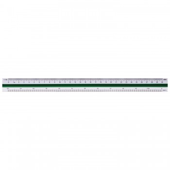 Escalímetro DELI 30cm 6 escalas: 1:100/200/250/300/400/500