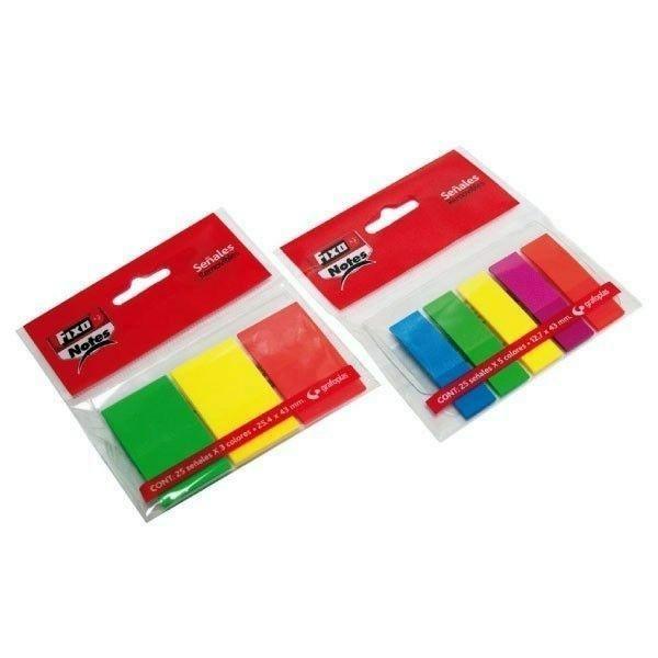 Marcapaginas FIXO 25X43 surtido 3 colores