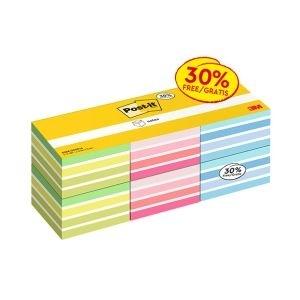 Paq. 6 Cubos notas adhesivas Post-it 450H 76x76mm colores surtidos