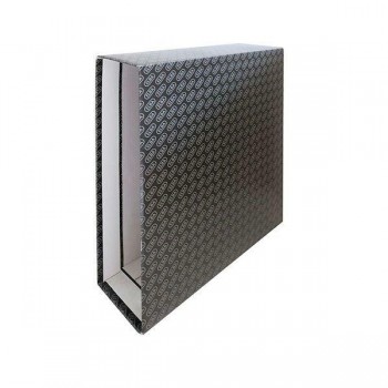 Caja para archivador cartón compacto Elba lomo 85mm A4 negro