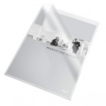 Dosier uñero Esselte - Color transparente - folio - Caja 100 ud