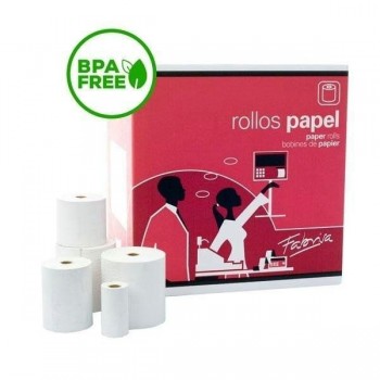 Rollo papel térmico sin BPA 57x30x12mm (c-150)