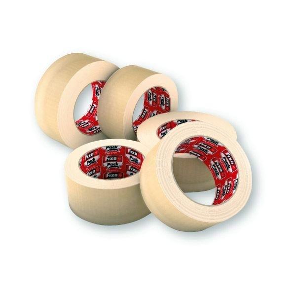 Cinta embalar FIXO 50x132 pp caucho transparente