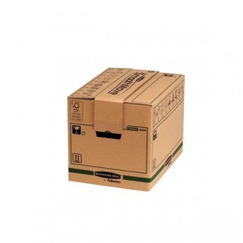 Caja de transporte Fellowes Bankers Box montaje automático cartón 37,5l - 30,4 x 30,4 x 40,6 cm