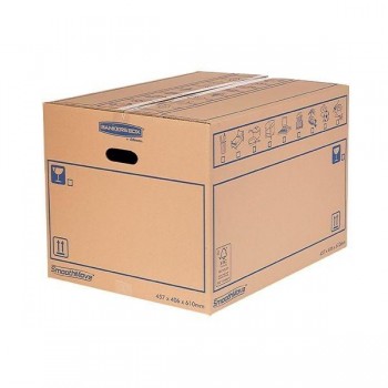 Caja de transporte Fellowes Bankers Box montaje manual con asas 32l 43x30x25cm