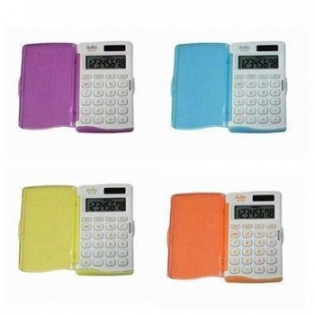AURORA Calculadora de bolsillo 12 dígitos colores (solar) HC135