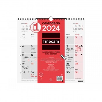 Calendario pared FINOCAM escribir 2024+ L - 340x320