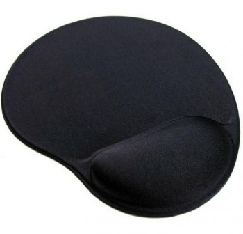 Alfombrilla CROMAD con reposamulecasde gel para ratón negro
