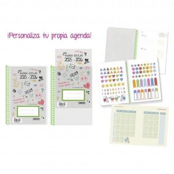 Agenda escolar INGRAF PERSONALIZABLE 4º SV CAS 2025-2026 PP