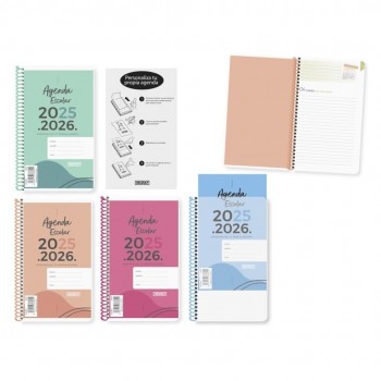 Agenda escolar INGRAF PERSONALIZABLE 8º D/P CAS 2025-2026 PP