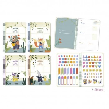 Agenda escolar INGRAF ANIMALS 4 S/V CAS 2025-2026 TAPA CART