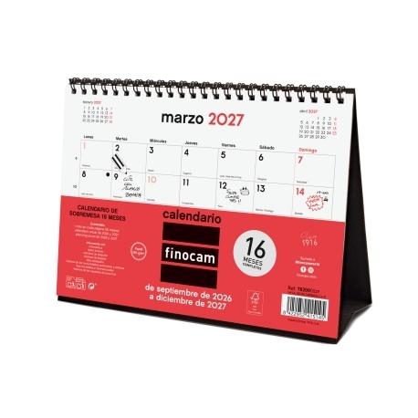 Calendario FICOCAM 16 meses NEUTRO SOBREMESA S 26-27