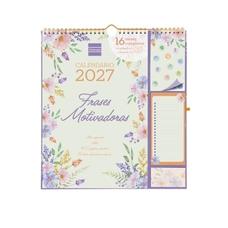Calendario FICOCAM 16 meses PLUS 26-27 FRASES MOTIV.